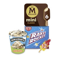 Een afbeelding van Magnum, Ola en Ben & Jerry's: gratis levering bij 3 stuks