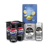 Een afbeelding van Pepsi, Rivella en Royal Club: gratis levering bij 6 euro