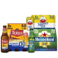 Heineken, Amstel, Affligem, Brand, Desperados, Apple Bandit 0.0: gratis bezorging bij 2 stuks