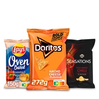 Een afbeelding van Lay's, Duyvis en Doritos: gratis levering bij 12 euro