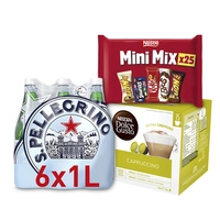 Een afbeelding van  S. Pellegrino, Bros, KitKat, Lion, Smarties, Bonzo, Purina: gratis levering bij 12 euro