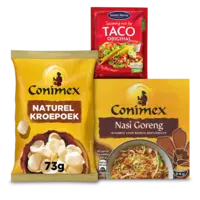 Santa Maria en Conimex: gratis levering bij 12.50 stuks