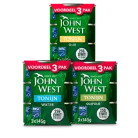  John West: gratis levering bij 8 euro