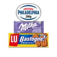 Een afbeelding van LU, Milka, Philadelphia en Grenade: gratis levering bij 12.50 euro