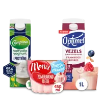 Mona, Campina en Optimel: gratis levering bij 12 euro
