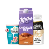 Een afbeelding van Arla en Melkunie: gratis levering bij 12 euro