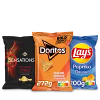 Een afbeelding van Doritos, Lays en Duyvis: gratis levering bij 10 euro