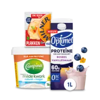 Een afbeelding van Optimel, Milner, Campina en Friesche Vlag: gratis bezorging bij 11 euro