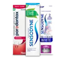 Sensodyne en Paradontax: gratis levering bij 11 euro