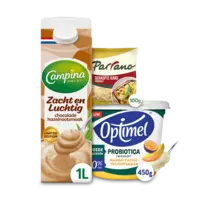 Campina, Optimel, Parrano, Monchou: gratis levering bij 11 euro