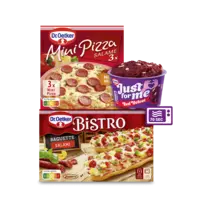 Dr Oetker: 2 euro korting op levering 3 stuks