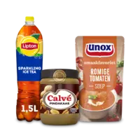 Een afbeelding van Unox, Calvé en Lipton: gratis bezorging bij 15 euro