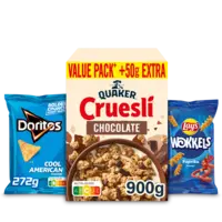 Een afbeelding van Cruesli, Doritos en Lay's: gratis levering bij 11 euro