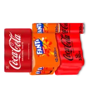 Een afbeelding van Coca-Cola en Fanta: gratis levering bij 3 stuks