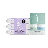 Naïf voordeeldoos en lotion wipes