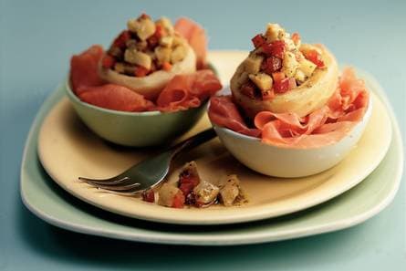 Pastrami met artisjokken-compote