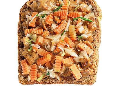 Satétosti met rauwkost