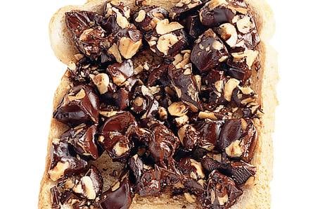 Chocolade-tosti met hazelnoot