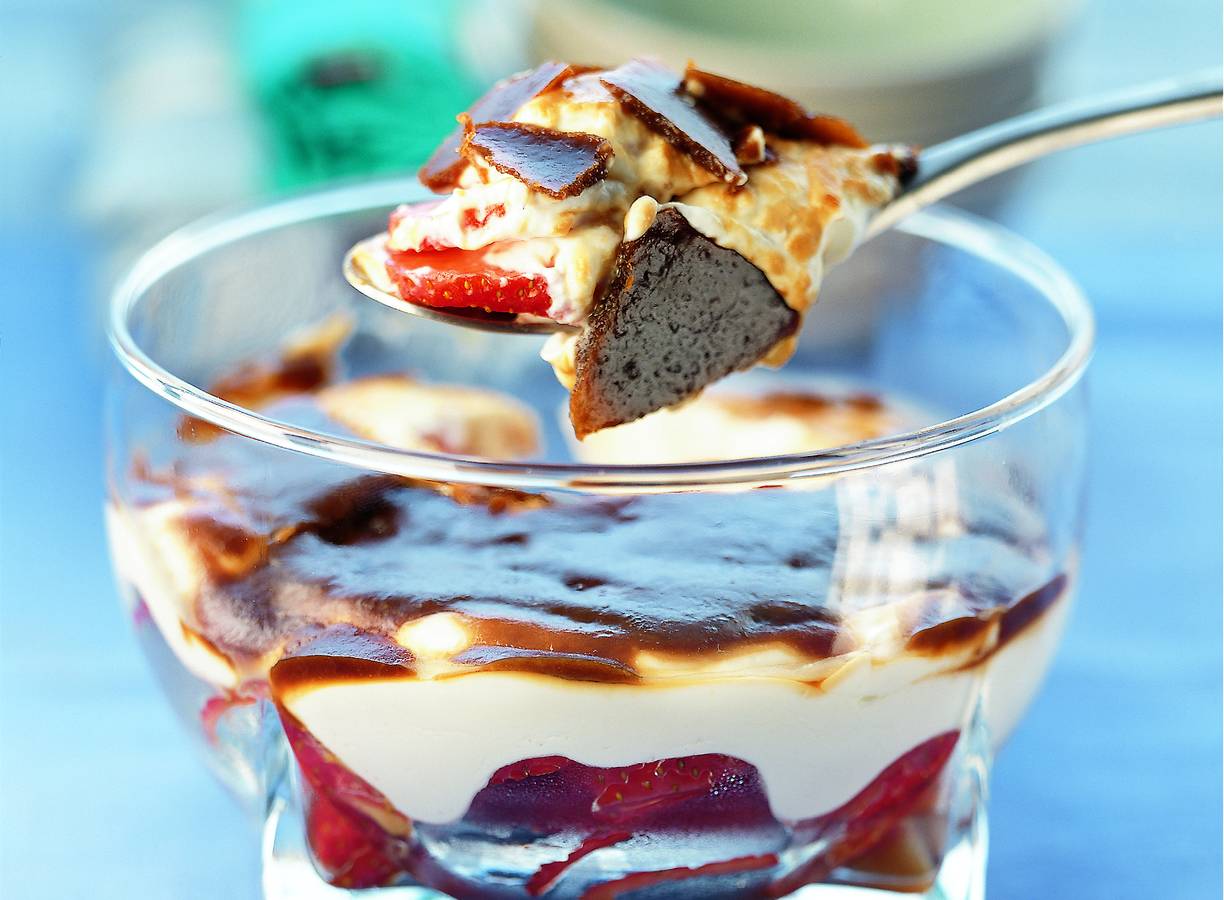 Aardbeien met mascarponecrème