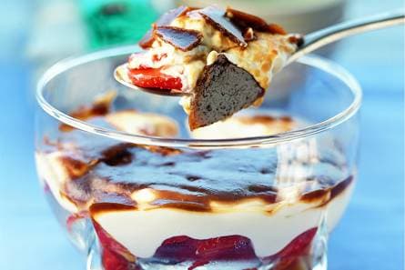 Aardbeien met mascarponecrème