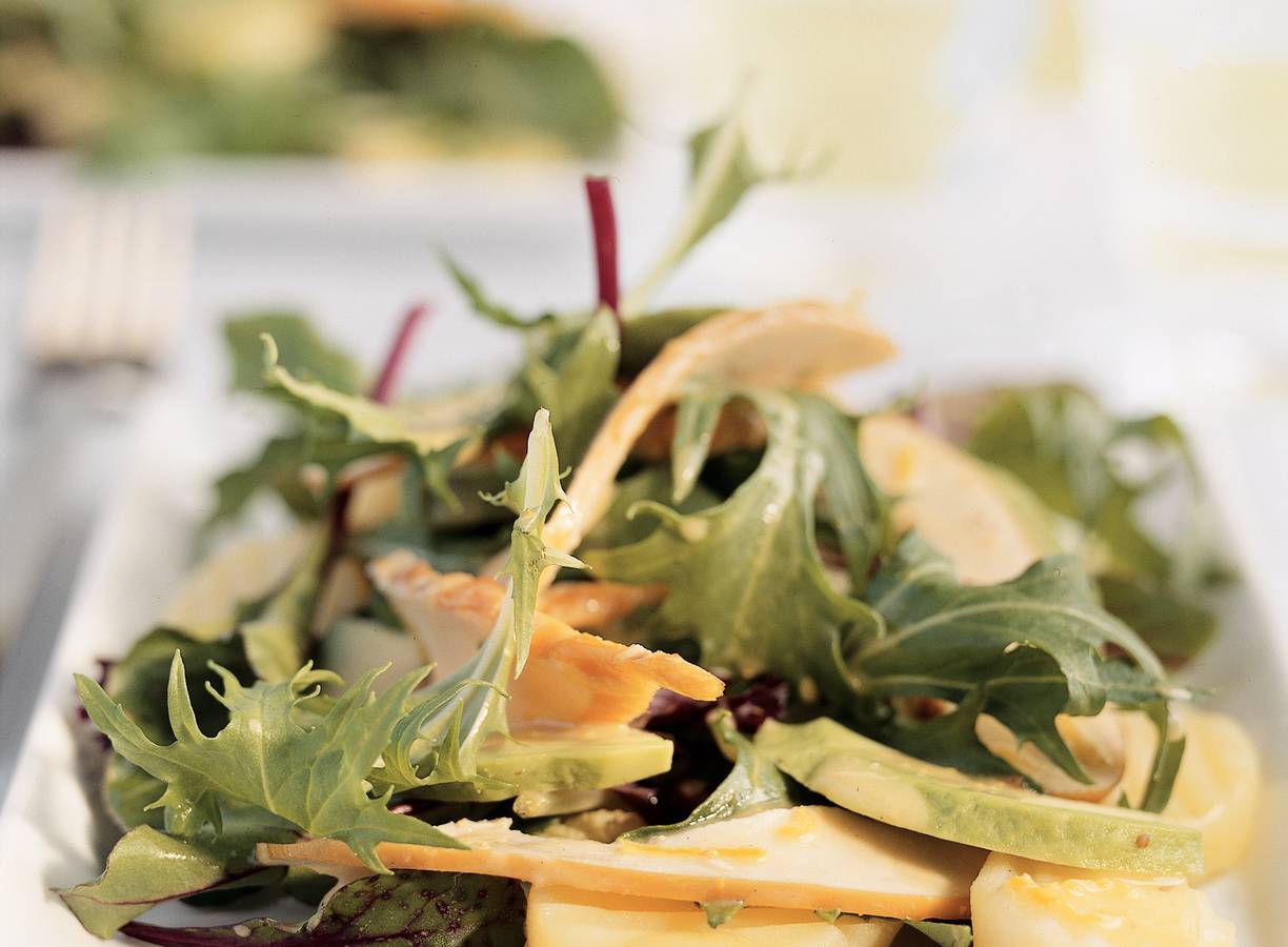 Rocketsalade met citroenkip