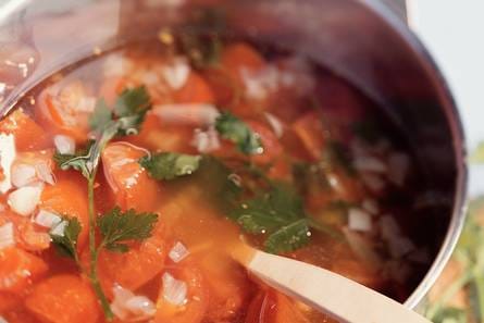 Tomatensoep met runderballetjes