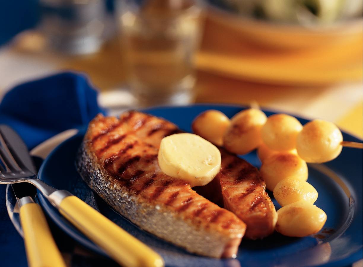 Zalm met mierikswortelboter