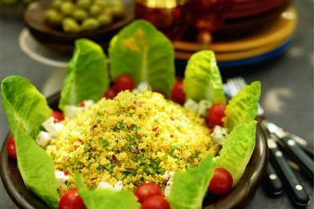 Tabbouleh met tomaatjes en kaas
