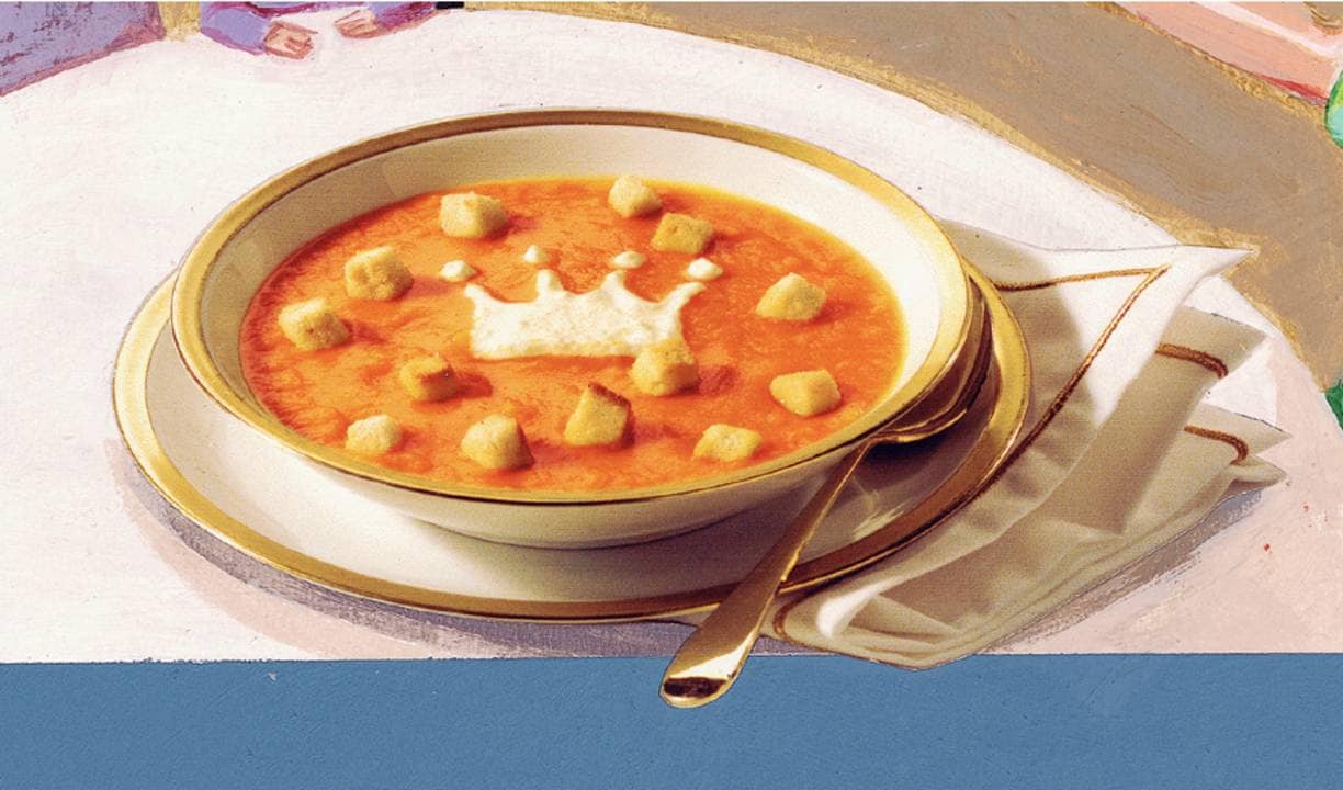 Hollandse pompoensoep met slagroomkroon