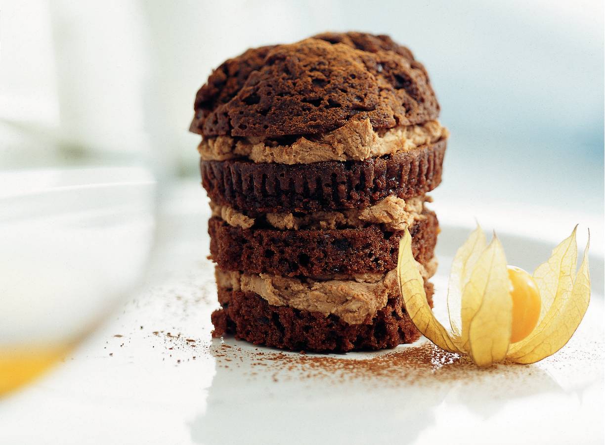 Pure-chocolademuffins met cognac