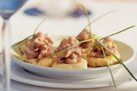 Frit­ta­tarond­jes met Hol­land­se gar­na­len