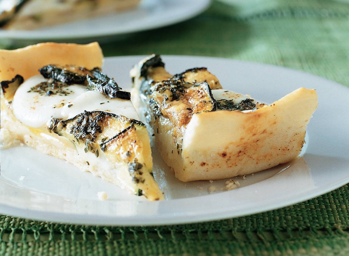 Mozzarella-courgettetaart