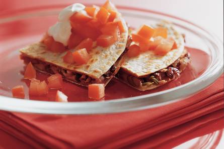 Quesadilla met chorizo
