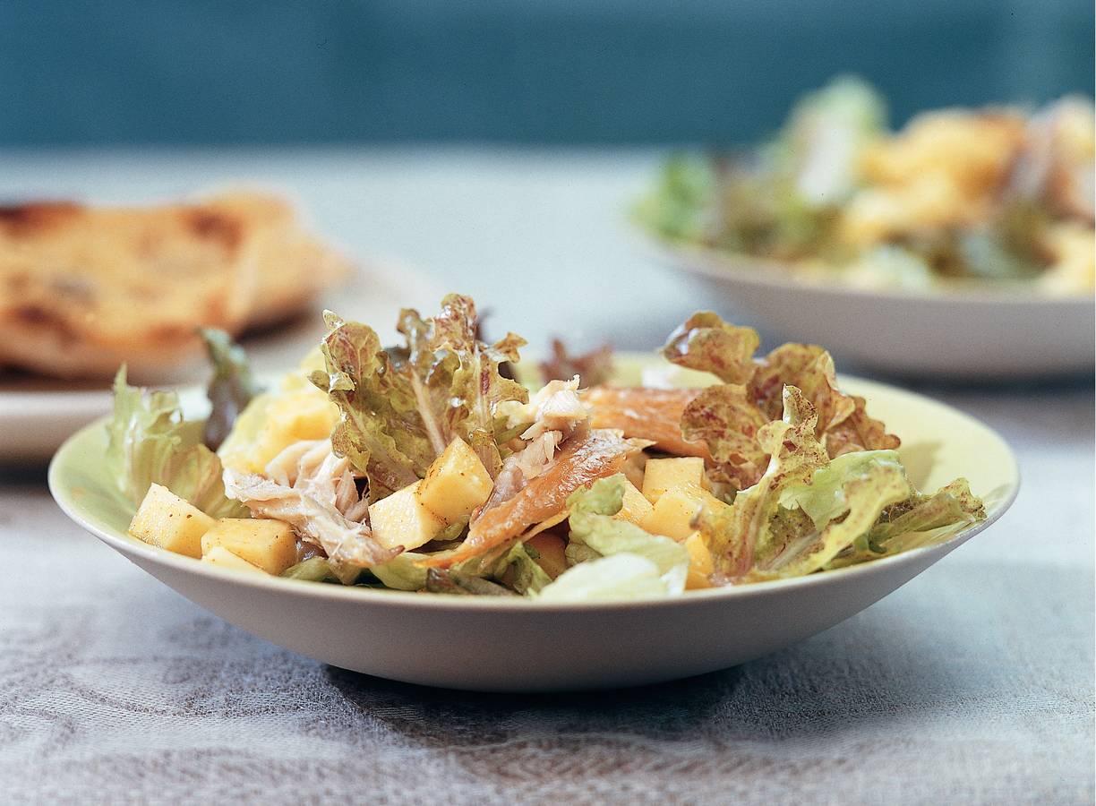 Koolrabisalade met makreel