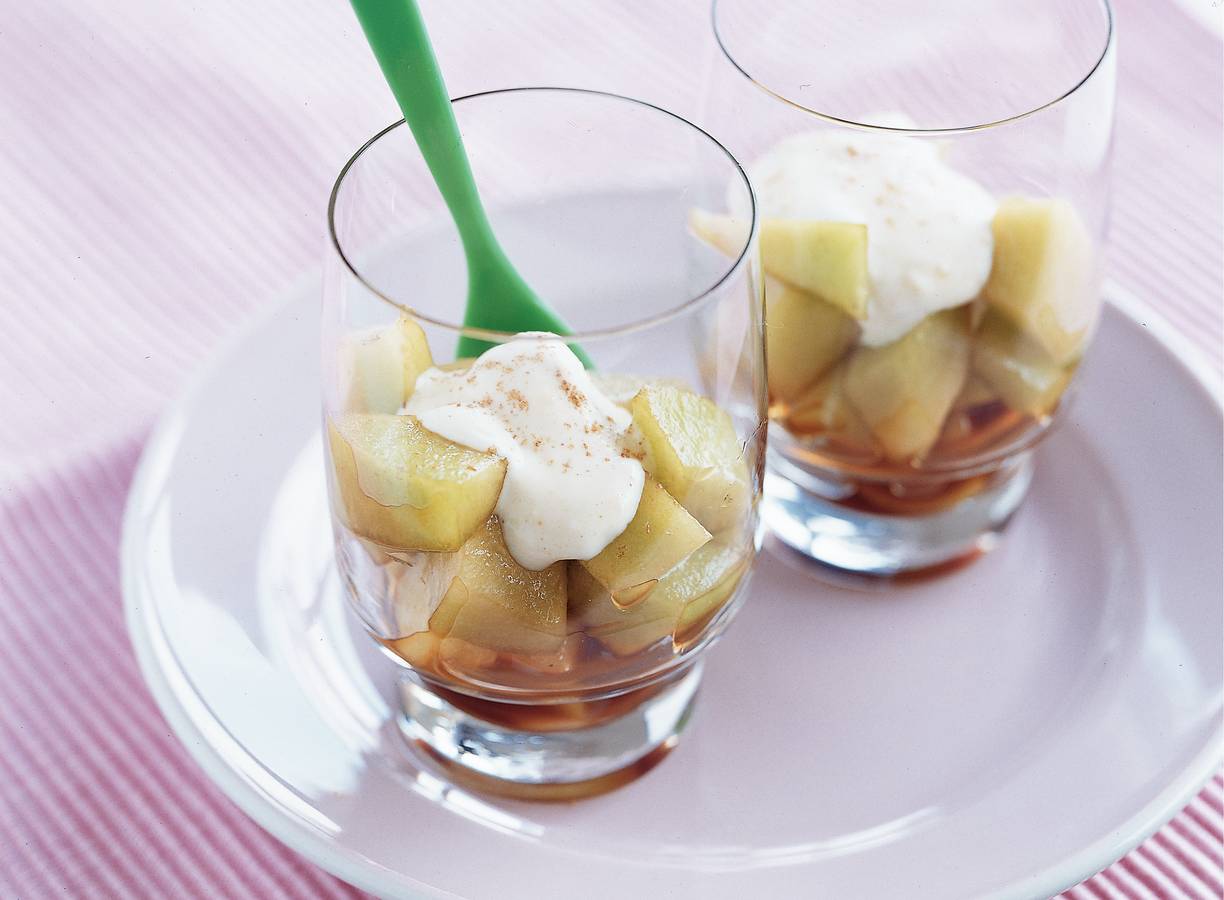 Meloen met sherry en gembercrème