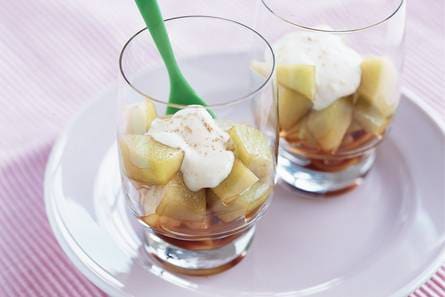 Meloen met sherry en gembercrème