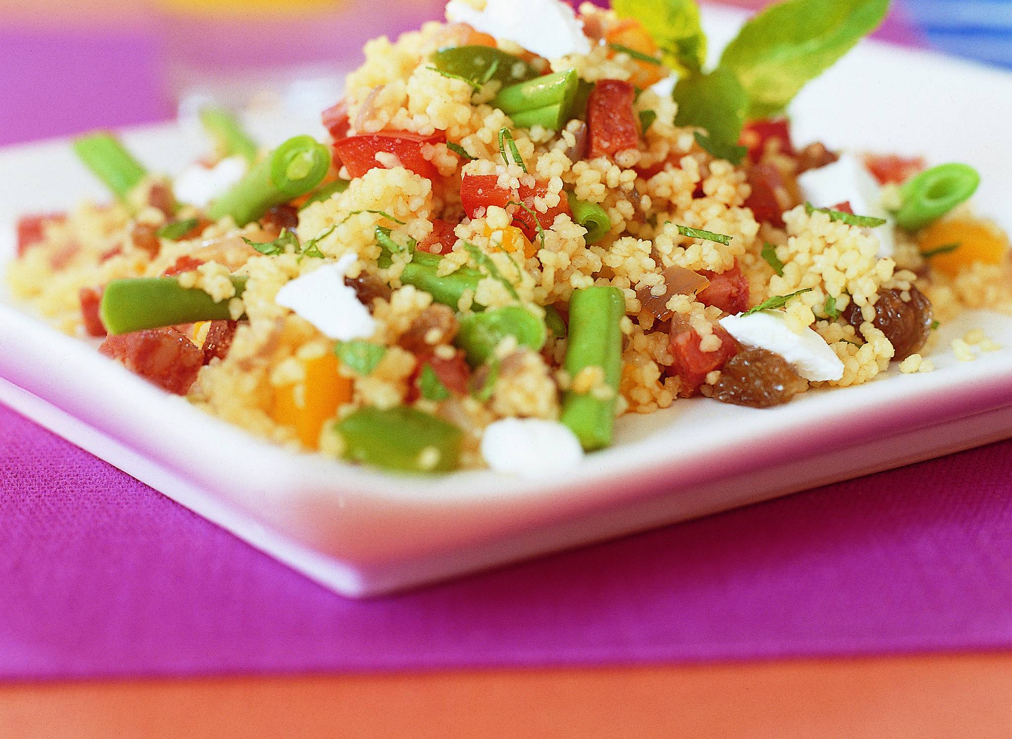 Pittige couscous met chorizo en sperziebonen recept Allerhande