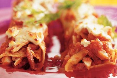 Enchilada's met gerookte kip