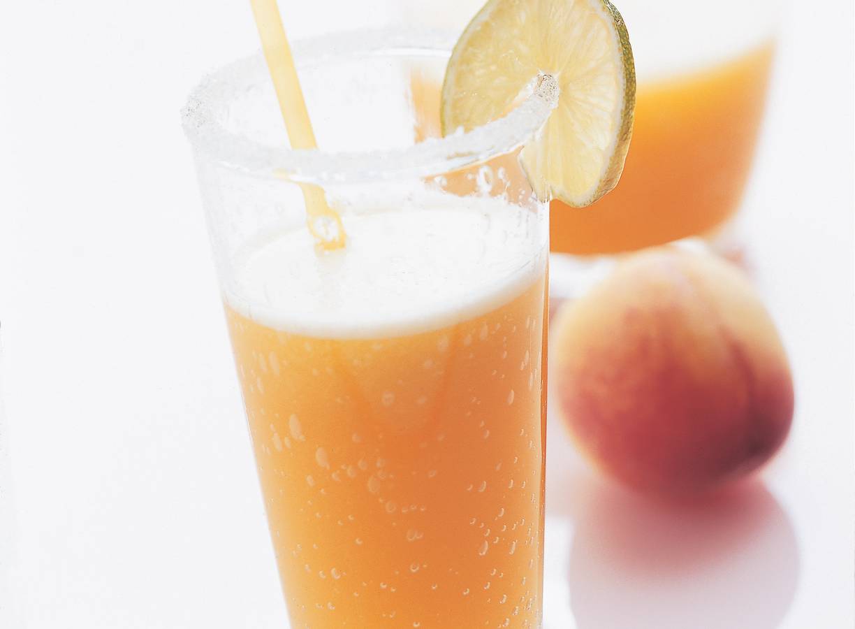 Perzikshake met gember