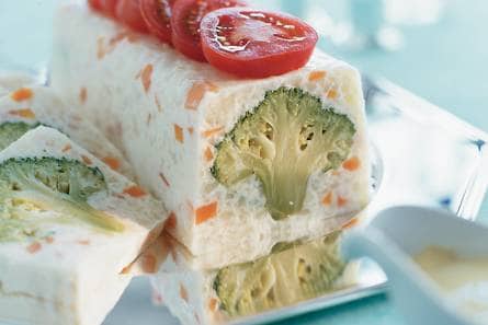 Terrine met bloemkool en broccoli
