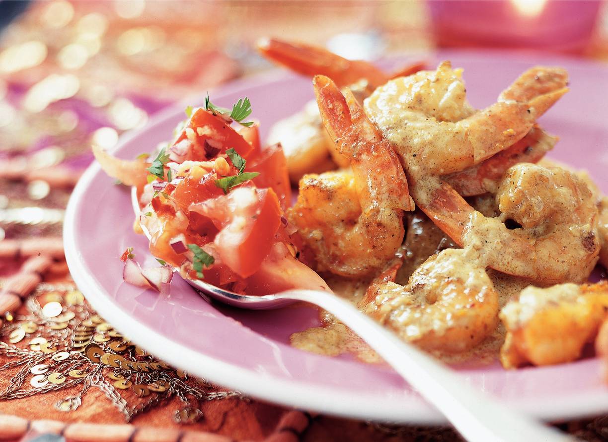 Garnalencurry met gember
