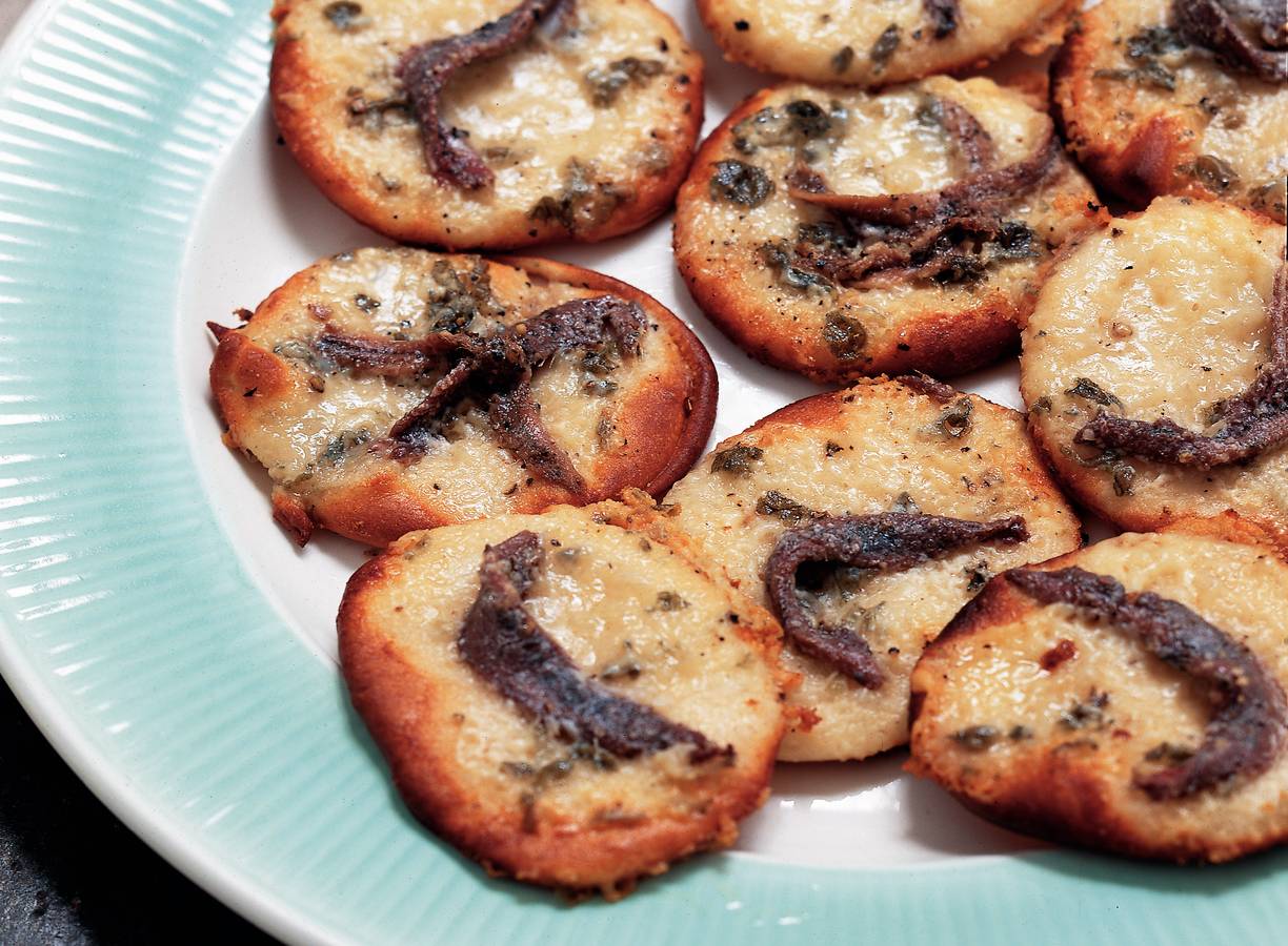 Minipizza's met roquefort