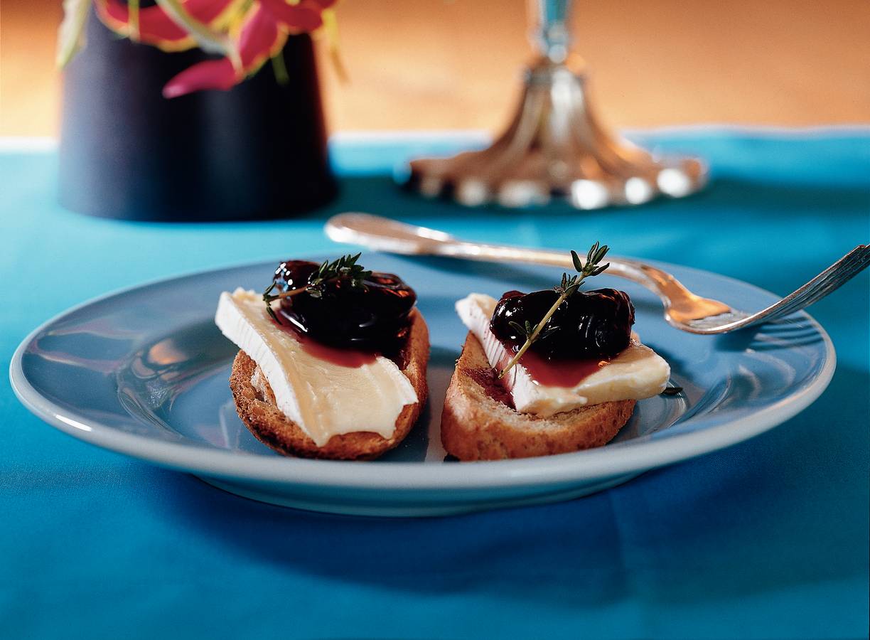 Brie met portpruimen