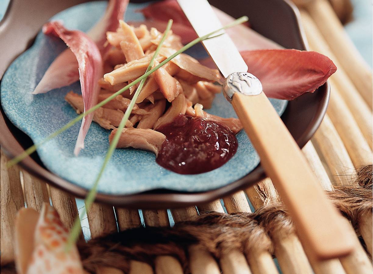 Stew van konijn met cranberrycompote