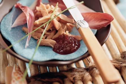 Stew van konijn met cranberrycompote