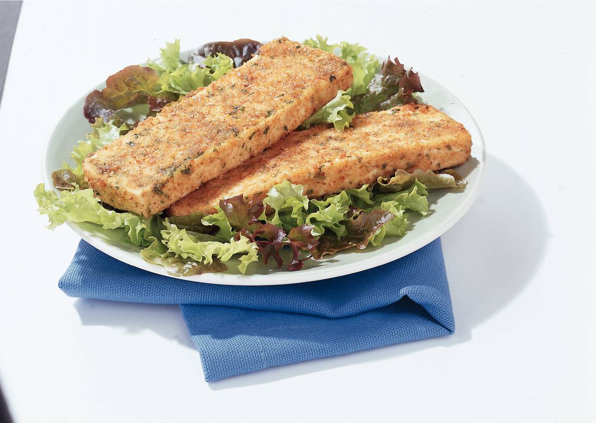 Knapperige koriander-tofu