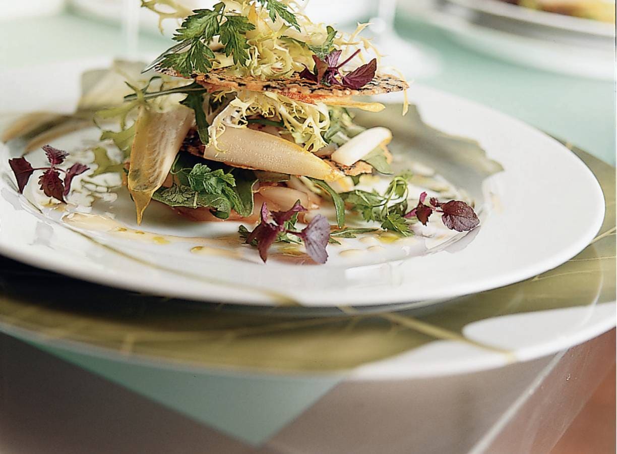 Salade van witlof met tijmkletskoppen