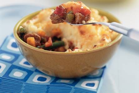Gegratineerde vegetarische hachee