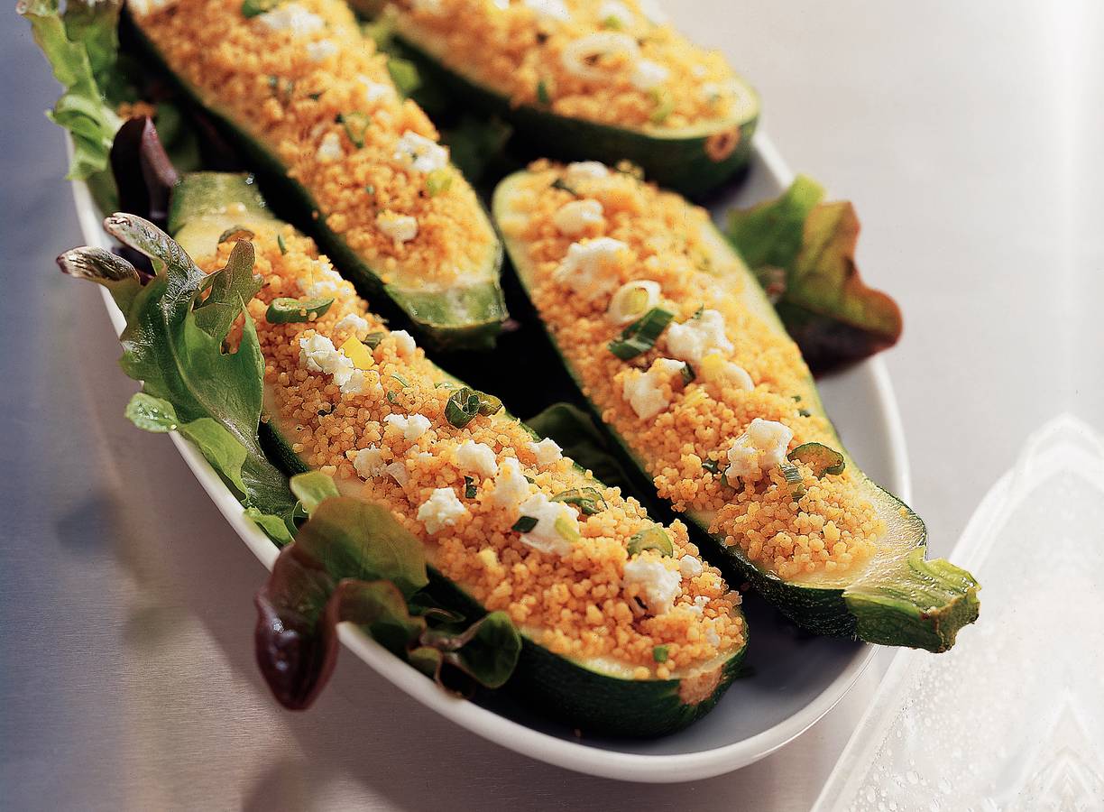 Courgette gevuld met couscous