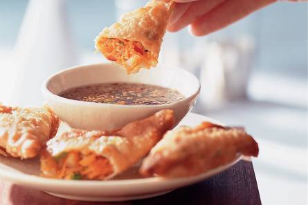 Vegetarische wontons